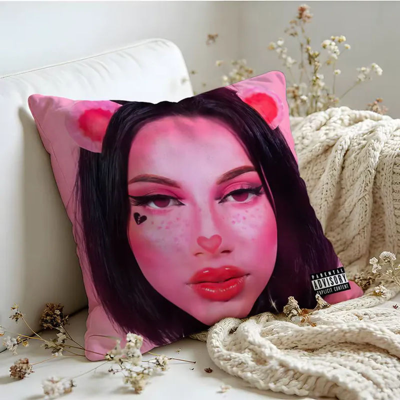 Primera Musa O-Omar Courtz Kissenbezug aus Leinen in Pink, quadratisch, Breite: 30 cm, Höhe: 30 cm - Bild 2