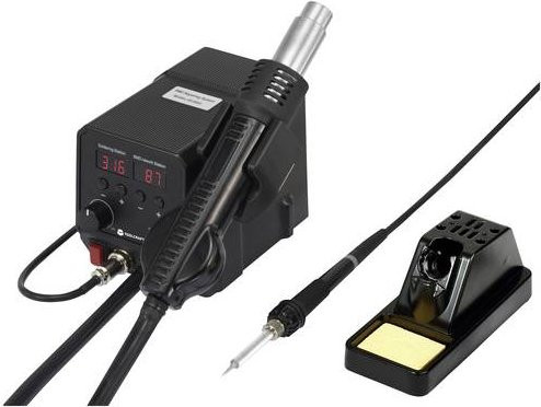 TOOLCRAFT Digitale Löt- und Entlötstation in Schwarz mit 360 W und einstellbarem Temperaturbereich von 50 - 480 °C - Bild 1
