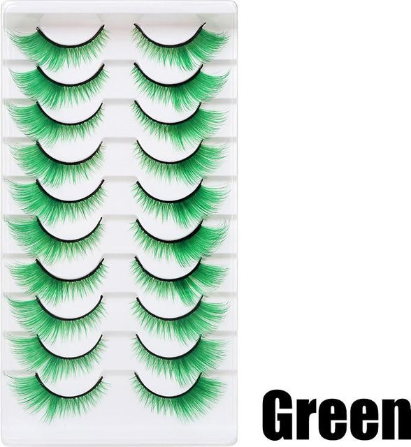 OTRESS Künstliche Wimpern, Grün, Unisex - Bild 1