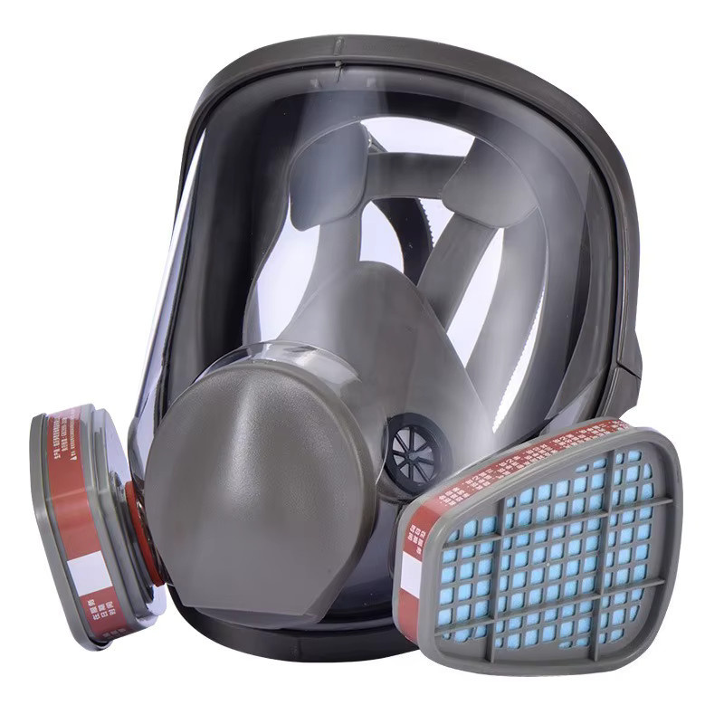 QHSPE 6800 Vollgesichtsschutzmaske professionelle Gasmaske zum Schutz vor Chemikalien, Pestiziden und Staub - Bild 4