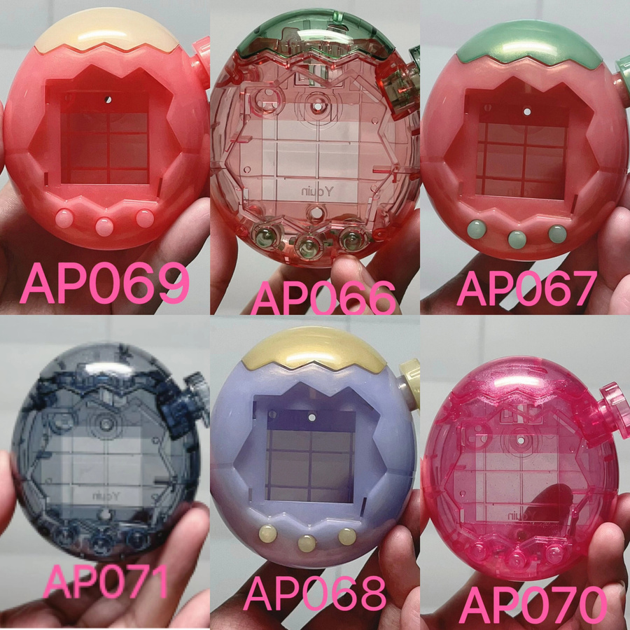 Bandai Happy Garden Tamagotchi Paradise Ersatzschale, Farbblockierung, Laserstil, Schutzhülle - Bild 1