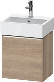 Duravit Waschtischunterschrank D-Neo mit 1 Tür, Wandmontage, Braun Matt, B/T/H: 43,4 x 32,2 x 44 cm - Bild 1
