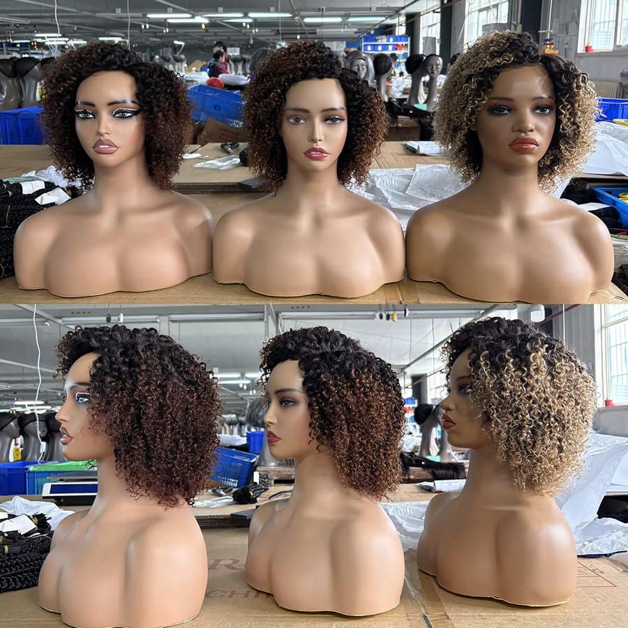 Sophies Pixie-Cut Jerry Curly Echthaar-Perücke, farbig, 100% Echthaar - Bild 2