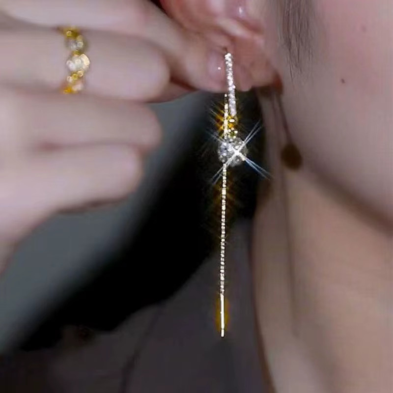 laoloutian Ohrringe, Zirkonia, Gold, Damen - Bild 3