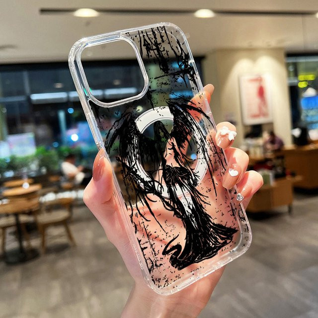 Transparente magnetische Silikon Handyhülle mit Schleife-Knoten für Apple iPhone 17 16 15 14 13 12 11 Pro Max Air stoßfestes Cover - Bild 1