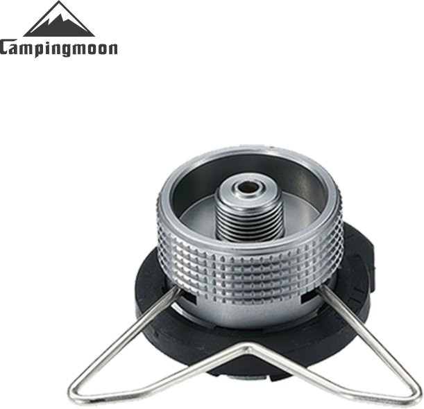 CAMPINGMOON Propan-Gasnachfülladapter in Silber für Outdoor-Gasherde und Gastanks - Bild 1