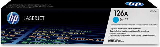 Original HP Toner 126A CE311A Cyan für Laserdrucker - Bild 1