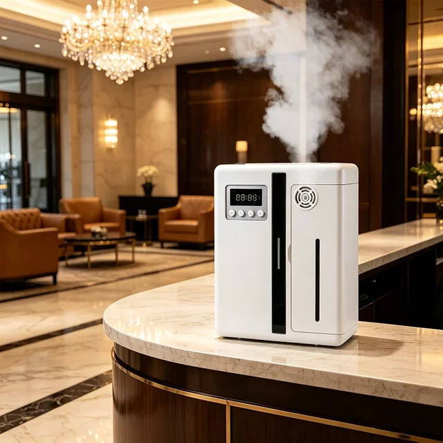 iDiffuser Kommerzieller Aroma-Diffusor mit Bluetooth-Steuerung für Hotels und Innenräume in Schwarz oder Weiß - Bild 1