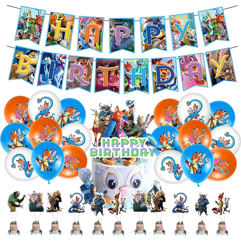 TAKARA TOMY Zootopia Partyzubehör, Notebook, Box, Bag, Card - Bild 2