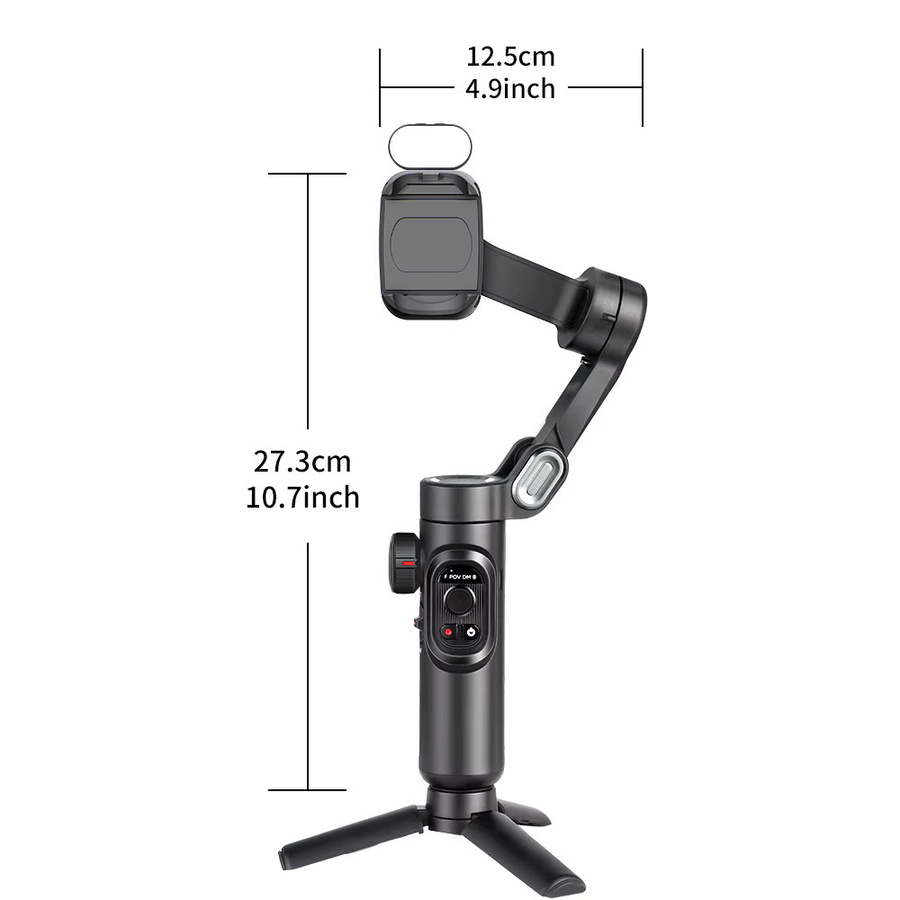 AOCHUAN Smart XE 3-Achsen-Handheld-Gimbal-Stabilisator für Smartphone in Schwarz mit Face Tracking für Vlog und Live-Streaming - Bild 6