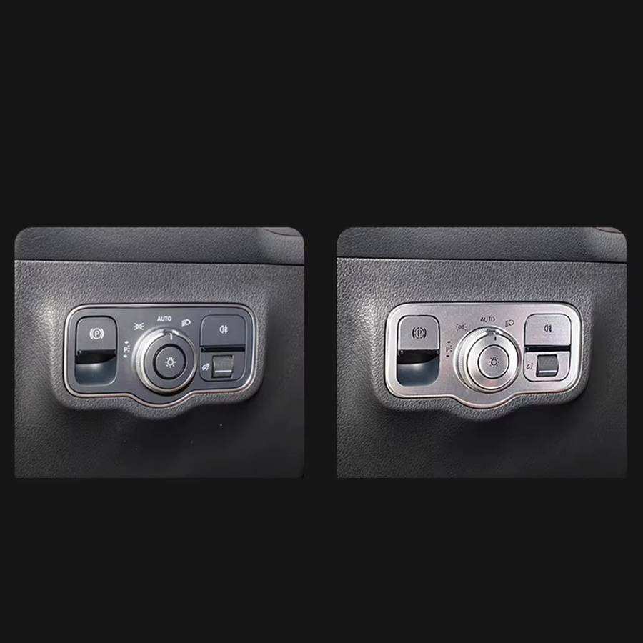 Scheinwerferschalter Abdeckung Trim in Silber für Mercedes Benz A B Klasse CLA GLA GLB W177 C118 H247 W247 X247 2020-2023 - Bild 3