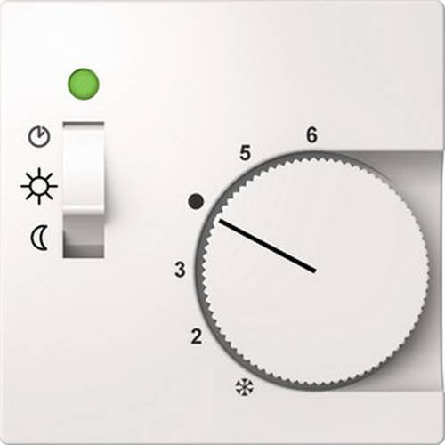 Schneider Electric Zentralplatte für Temperaturregler in Weiß - Bild 1