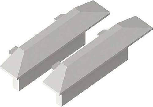 Brumberg Endkappe aus Kunststoff in Grau, B/T/H: 24 x 8 x 10 mm - Bild 1