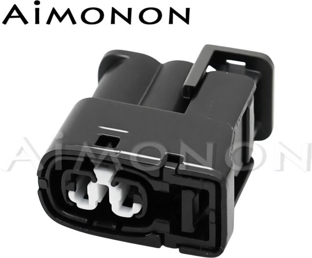 Wasserdichter 2-poliger Auto-Steckverbinder Zündspulenstecker aimonon in Schwarz und Silber für Toyota und Kia (7283-8226-30, 90980-11246, 642273-5) - Bild 1