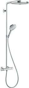 Hansgrohe Showerpipe Raindance Select S Duschsystem mit Thermostat und Brausekopf 300 mm, Farbe Chrom - Bild 1