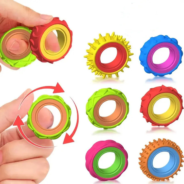 XDR Rotierender Fidget-Ring, Sensorischer Fingerspinner, Unisex - Bild 1