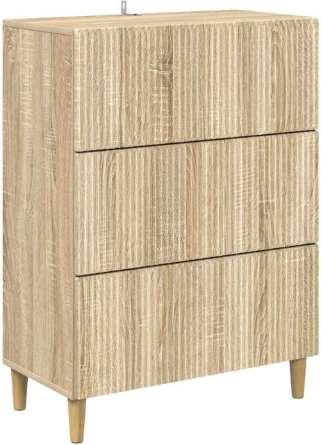 vidaXL Schubladenschrank Sonoma-Eiche in Braun, B/T/H: 66 x 34,5 x 90 cm - Bild 1
