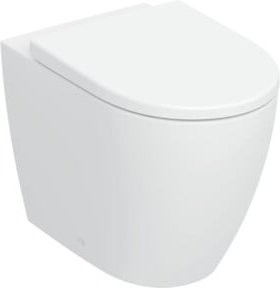 Geberit iCon Stand-WC Washdown aus Keramik in Weiß mit WC-Sitz, B/T: 35,5 x 56 cm - Bild 1