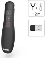 Hama X-Pointer Wireless-Laser-Presenter Präsentations-Fernsteuerung in Schwarz und Rot mit USB-A und Wi-Fi - Bild 4