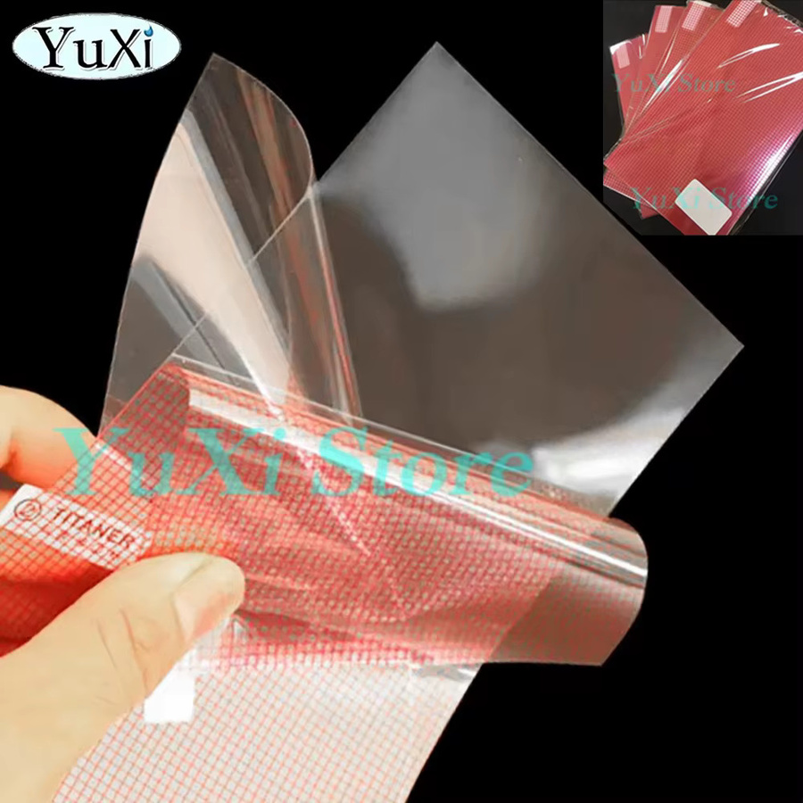 10 Stück YuXi Universal Displayschutzfolie für Telefon, Tablet und GPS, HD klar, transparent, passend für 5 bis 10 Zoll - Bild 3