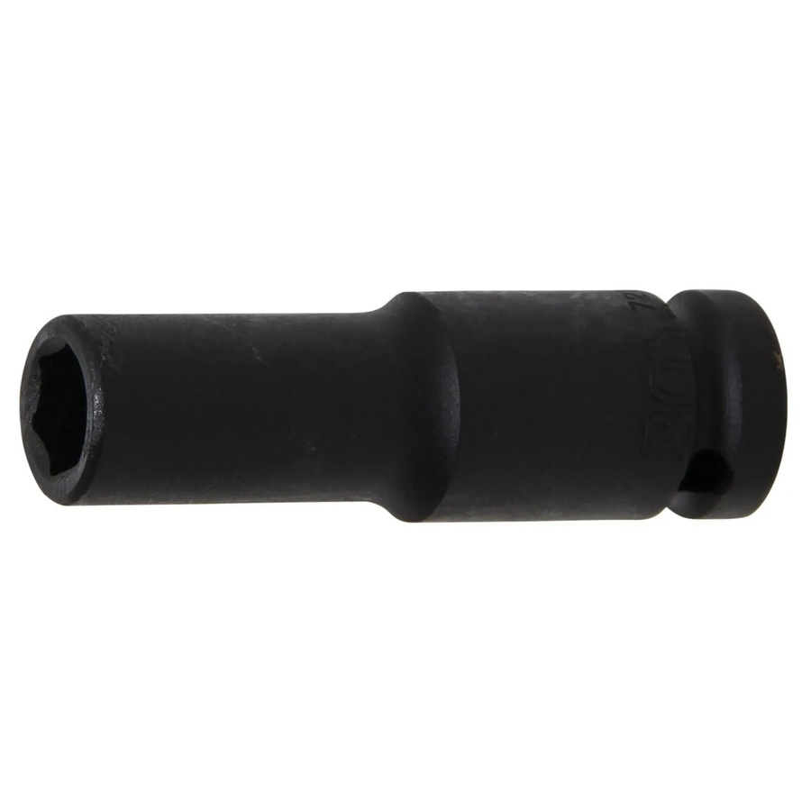 BGS Kraft-Steckschlüssel-Einsatz Sechskant tief 7212, Antrieb 12,5 mm (1/2 Zoll), SW 12 mm, Schwarz - Bild 2