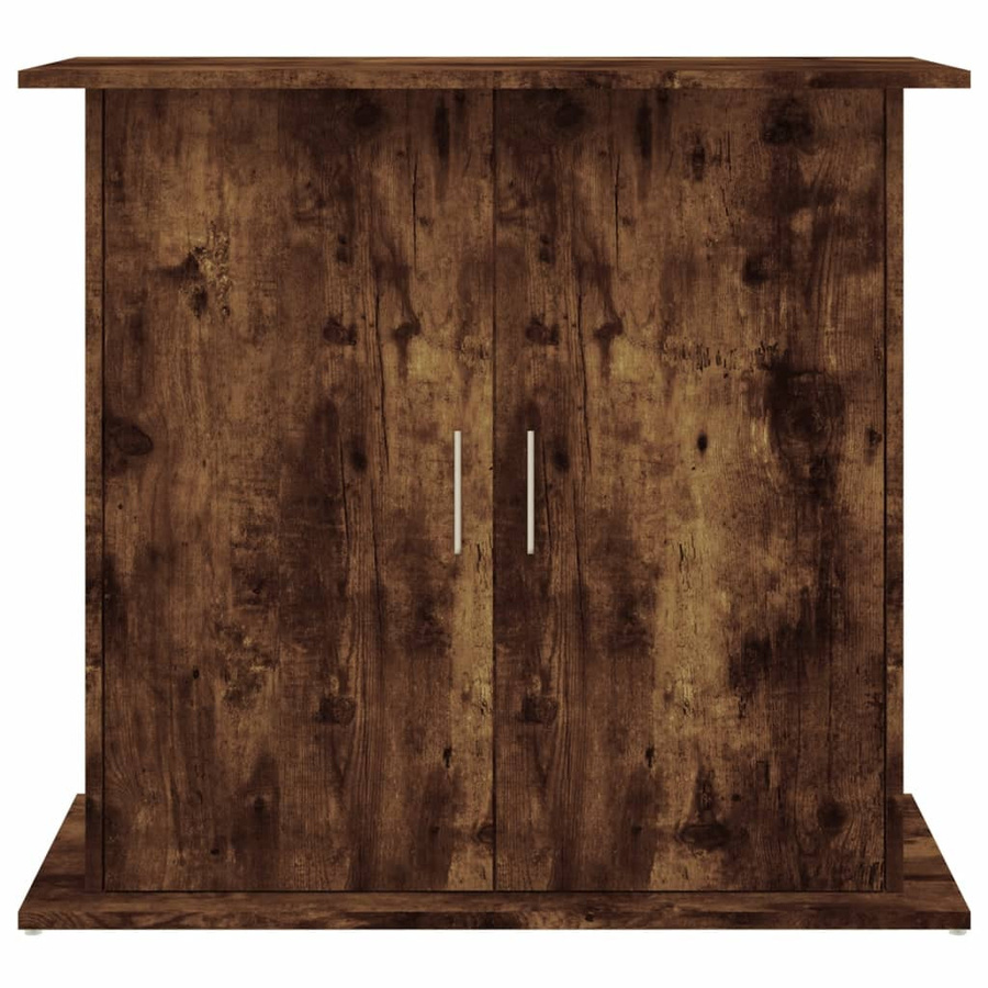 Vidaxl Aquarium Unterschrank aus Eiche in Geräuchert Braun, B/T/H: 81 x 36 x 73 cm - Bild 2