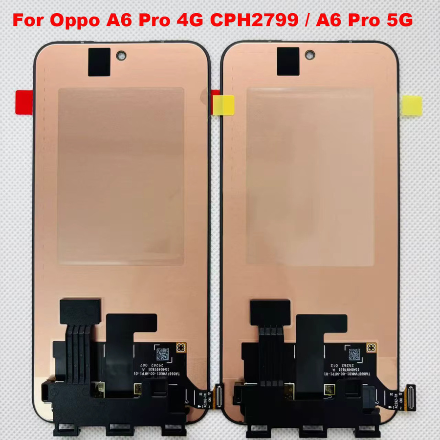 Oppo A6 Pro LCD Display mit Amoled Touch Digitizer in Schwarz für 4G CPH2799 und 5G Modelle - Bild 1