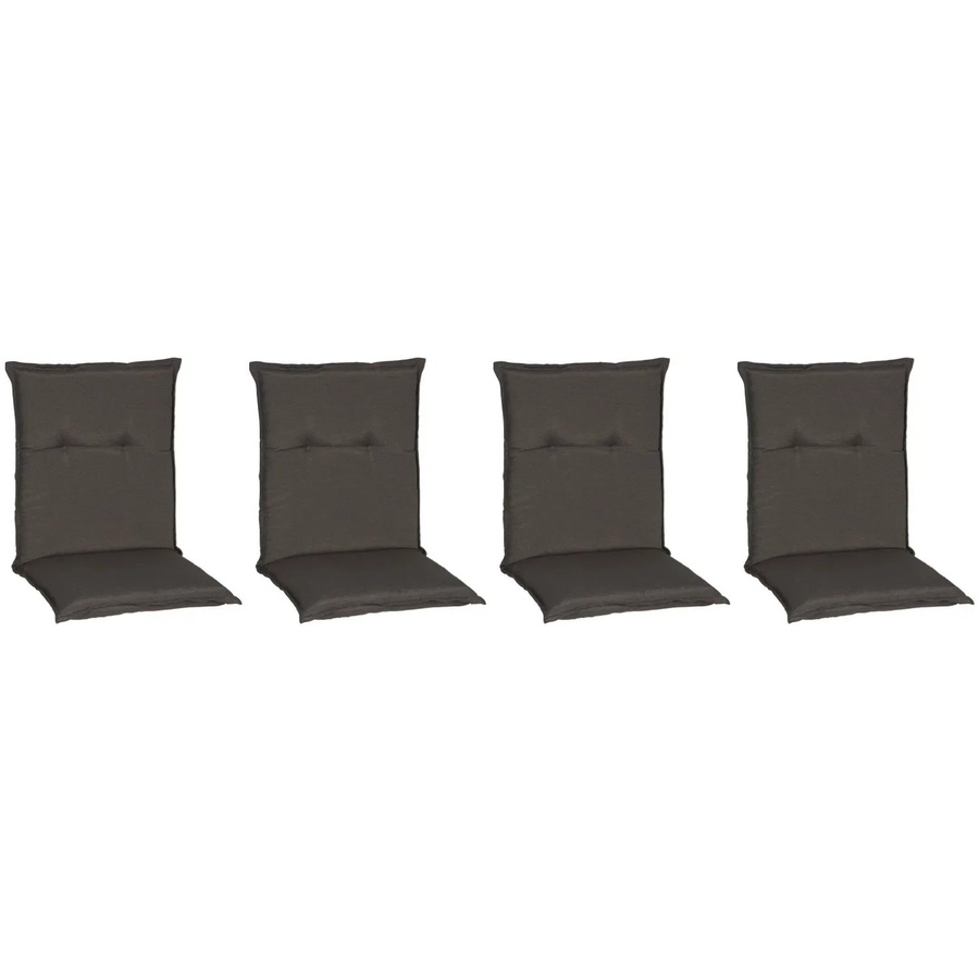 Beo Sitzauflage Trier für Niedriglehner 4er-Set Dunkelgrau B/T/H: 118 x 46 x 8 cm - Bild 5