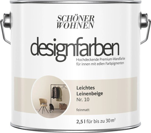 Schöner Wohnen Designfarbe Dispersionsfarbe in Beige, matt, 2,5 l - Bild 1