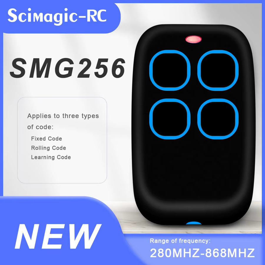 Scimagic-RC 4-in-1 Kopier-Garagen-Fernbedienung Mehrfrequenz-Duplikator für Tor und Barriere 280 bis 868 MHz mit Rolling Code als Schlüsselanhänger - Bild 3