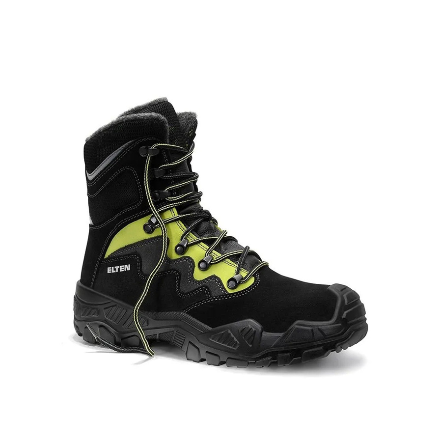 Elten Sicherheitsschnürstiefel Mick Black Green S3S ESD aus Leder in Größe 45 - Bild 2