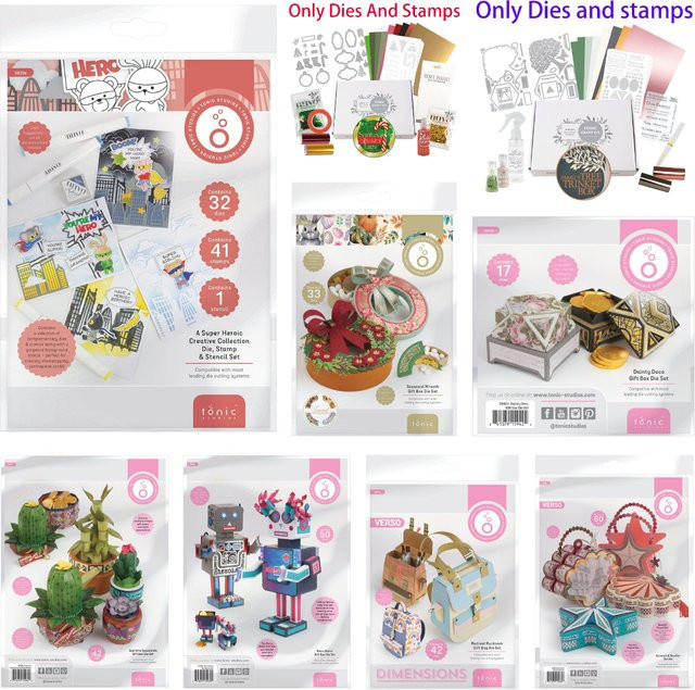 Kreatives Stanzformen und Schablonen-Set für Scrapbooking und Grußkarten, Multicolor, aus Metall - Bild 1