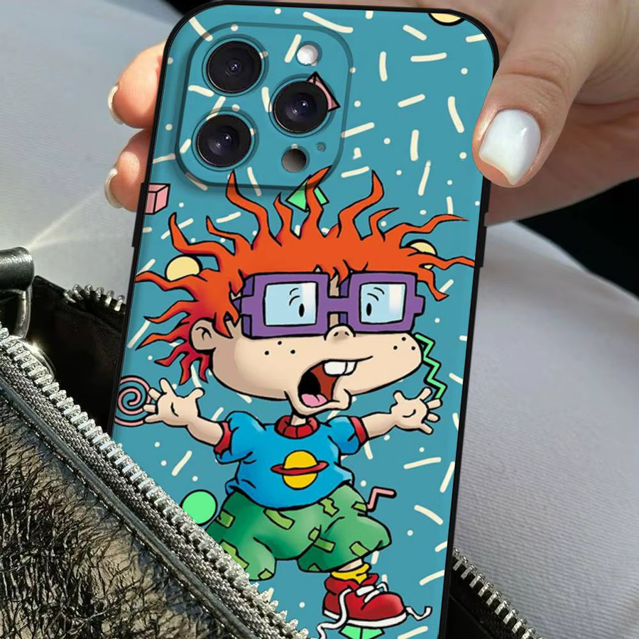 Schwarze Rugrats Cartoon Handyhülle für Apple iPhone 11 bis 17 Pro Max und Modelle - Bild 5