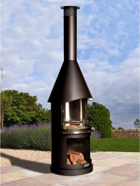 Buschbeck Sydney Edelstahlkamin, schwarz, B/H/T: 72 x 250 x 72 cm - Bild 1
