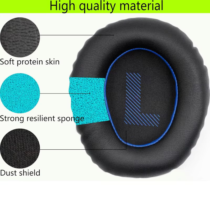 JBL Quantum 100 Ersatz-Set mit Ohrpolstern, Ohrmuscheln und Stirnband in Anthrazit - Bild 4
