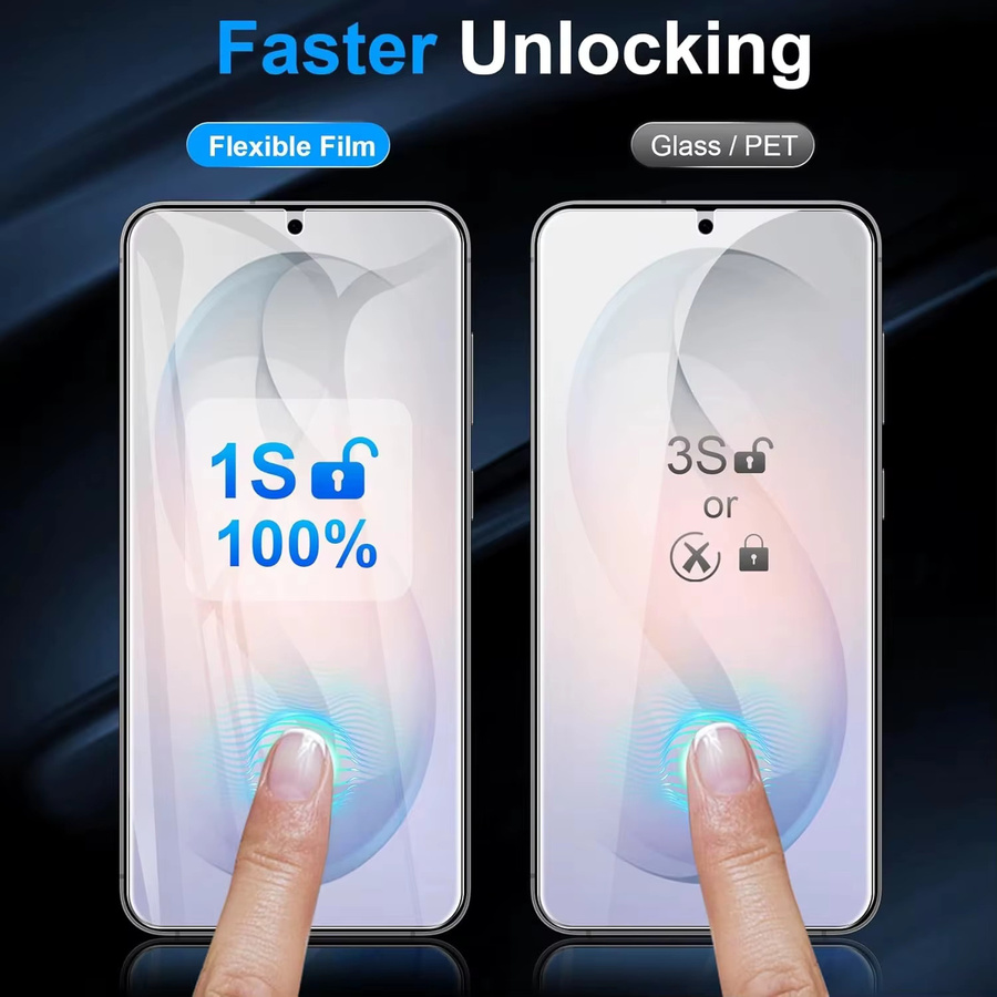 Anti-Fingerabdruck Hydrogel Displayschutzfolie für Samsung Galaxy S26 Plus S26 Ultra S25 S24 S23 S22 S21 S20 FE transparent - Bild 3