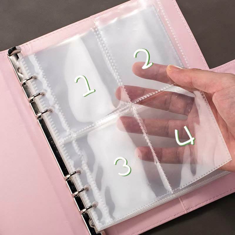 Spar-Challenge Budget-Planer mit 100 Geldumschlägen und Loseblatt-Ordner in Schwarz oder Pink - Bild 2