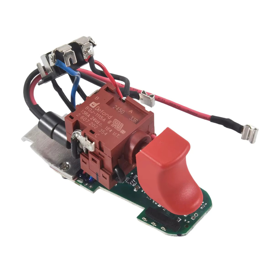 Bosch REST Schalterauslöser 16072335DK in Rot für GSR10.8-2-LI, GSR12-2-LI, GSB10.8-2-LI, 10.8-2-LI und 12-2-Li Bohrschrauber - Bild 2