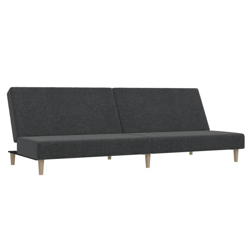 Vidaxl 2-Sitzer Schlafsofa in Grau mit Stoffbezug im skandinavischen Design - Bild 5
