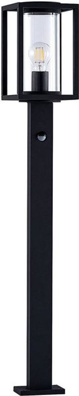Lucande Außenleuchte ferda Wegeleuchte aus Aluminium mit Bewegungsmelder in Anthrazit und Schwarz, warmweiß, IP44 - Bild 1