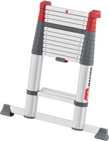Hailo Aluminium-Teleskopleiter Master T100 FlexLine in Silber mit 13 Stufen - Bild 1