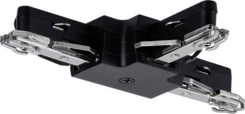 Paulmann URail T-Verbinder für das 230V Hochvolt-Schienensystem, Schwarz Matt, B/H/T: 10,4 x 1,8 x 10,4 cm - Bild 1