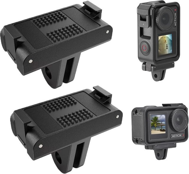 Magnetische Adapterhalterung für DJI Action 5 Pro, Schnellwechsel-Erweiterungshalterung für Osmo Action 4/3 und OSMO 360 Zubehör, Schwarz - Bild 1