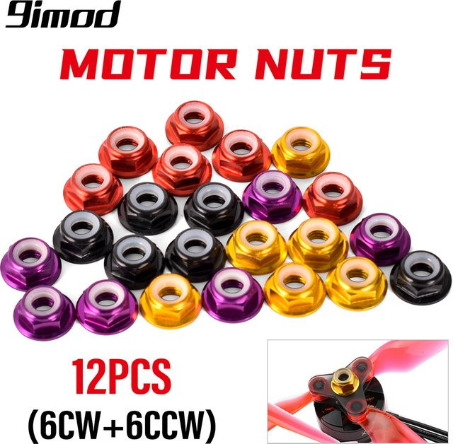 9imod M5 Motorschraubenmuttern, 12-teiliges Set, Schwarz - Bild 1