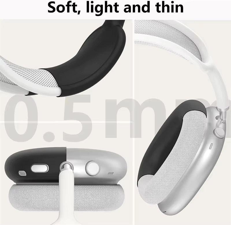 2in1 Schutzhülle für Apple AirPods Max Kopfhörer in Schwarz oder Grau - Bild 4