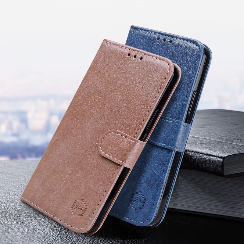 Magnetische Lederhülle KEDBBAO als Flip-Case für iPhone Modelle in Blau - Bild 1