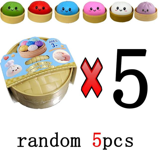 BC Pet Supplies Bunte Simulation Knödel Squishy Blind Box, Anti-Stress Rückprall Quetschspielzeug - Bild 1