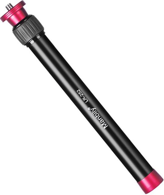 Manbily LR-252 Verlängerungsstange aus Aluminiumlegierung, Schwarz, 2 Abschnitte, Tragfähigkeit: 5 kg, Länge: 44,5 cm - Bild 1