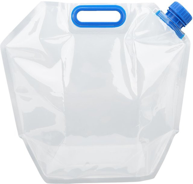 Fishine Wasserspeicher 5l aus Kunststoff, weiß und transparent, auslaufsicher mit Schraubverschluss für Camping - Bild 1