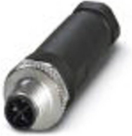 Phoenix Contact Sensor-Aktor-Steckverbinder M12 unkonfektioniert, 3-polig, schwarz - Bild 1